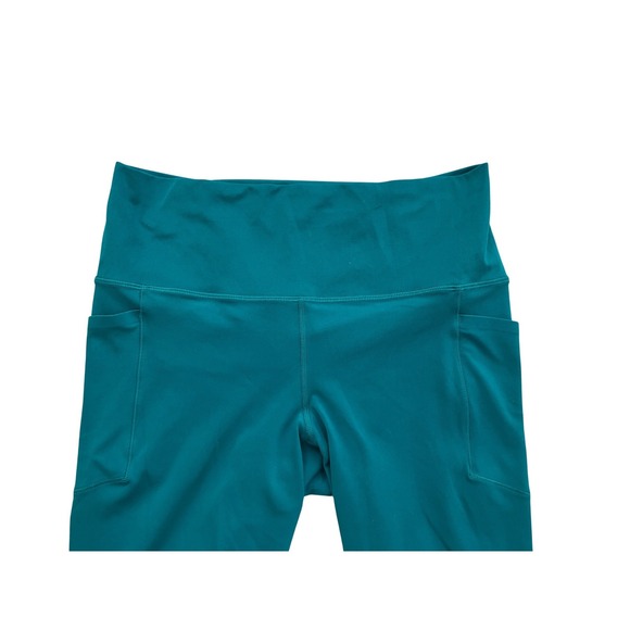 Athleta Salutation Stash 7/8 Tight Leggings Teal Blue High Rise Womens Large L - Picture 2 of 9